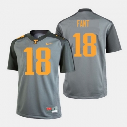 Men Tennessee Volunteers Princeton Fant College Football Gray Jersey