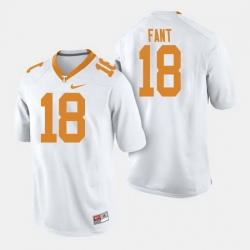 Men Tennessee Volunteers Princeton Fant College Football White Jersey
