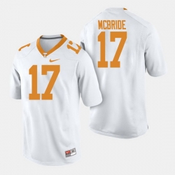 Men Tennessee Volunteers Will Mcbride College Football White Jersey