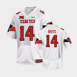 Men Texas Tech Red Raiders Xavier White Replica White Football Team Jersey