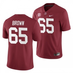 Alabama Crimson Tide Deonte Brown Crimson 2019 Home Game Jersey NCAA Football