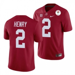 Alabama Crimson Tide Derrick Henry Crimson 2021 Rose Bowl College Football Jersey