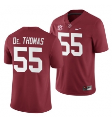 Alabama Crimson Tide Derrick Thomas Crimson 2019 Home History Player Jersey NCAA Football