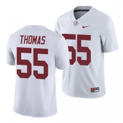 Alabama Crimson Tide Derrick Thomas White College Football Men's Game Jersey