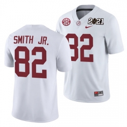 Alabama Crimson Tide Irv Smith Jr. White 2021 Rose Bowl Champions College Football Playoff College Football Playoff Jersey