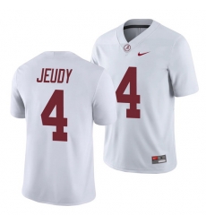 Alabama Crimson Tide Jerry Jeudy White College Football Men's Game Jersey