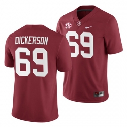 Alabama Crimson Tide Landon Dickerson Crimson 2019 Home Game Jersey NCAA Football