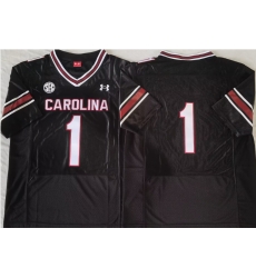 South Carolina Gamecock Black #1 Stitched Football Jersey
