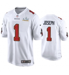 Greg Joseph Buccaneers White Super Bowl Lv Game Fashion Jersey