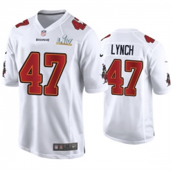 John Lynch Buccaneers White Super Bowl Lv Game Fashion Jersey