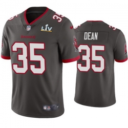 Men Jamel Dean Buccaneers Pewter Super Bowl Lv Vapor Limited Jersey