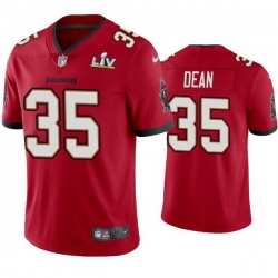 Men Jamel Dean Buccaneers Red Super Bowl Lv Vapor Limited Jersey