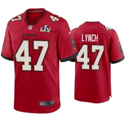 Men John Lynch Buccaneers Red Super Bowl Lv Game Jersey