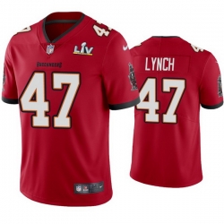 Men John Lynch Buccaneers Red Super Bowl Lv Vapor Limited Jersey