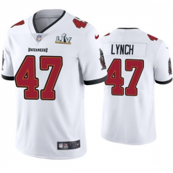 Men John Lynch Buccaneers White Super Bowl Lv Vapor Limited Jersey