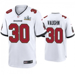 Men Ke'Shawn Vaughn Buccaneers White Super Bowl Lv Game Jersey