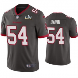 Men Lavonte David Buccaneers Pewter Super Bowl Lv Vapor Limited Jersey