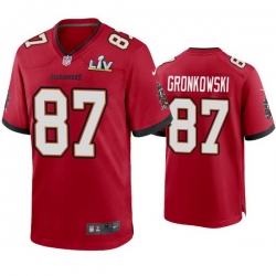 Men Rob Gronkowski Buccaneers Red Super Bowl Lv Game Jersey