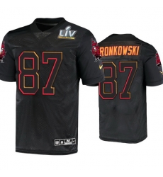 Men Rob Gronkowski Tampa Bay Buccaneers Black Super Bowl Lv Jersey