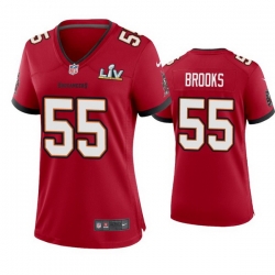 Women Derrick Brooks Buccaneers Red Super Bowl Lv Game Jersey