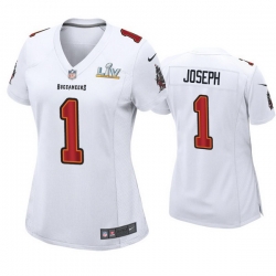 Women Greg Joseph Buccaneers White Super Bowl Lv Game Fashion Jersey