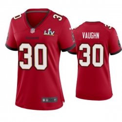 Women Ke'Shawn Vaughn Buccaneers Red Super Bowl Lv Game Jersey
