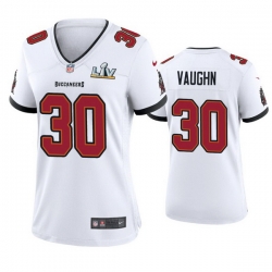 Women Ke'Shawn Vaughn Buccaneers White Super Bowl Lv Game Jersey