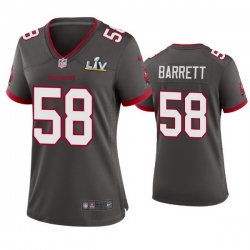 Women Shaquil Barrett Buccaneers Pewter Super Bowl Lv Game Jersey