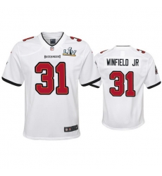 Youth Antoine Winfield Jr. Buccaneers White Super Bowl Lv Game Jersey