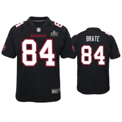 Youth Cameron Brate Buccaneers Black Super Bowl Lv Game Fashion Jersey