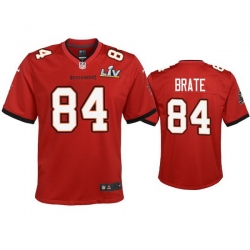 Youth Cameron Brate Buccaneers Red Super Bowl Lv Game Jersey