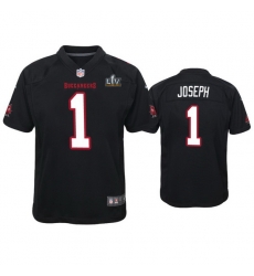 Youth Greg Joseph Buccaneers Black Super Bowl Lv Game Fashion Jersey