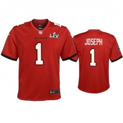 Youth Greg Joseph Buccaneers Red Super Bowl Lv Game Jersey