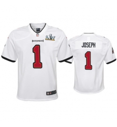 Youth Greg Joseph Buccaneers White Super Bowl Lv Game Jersey