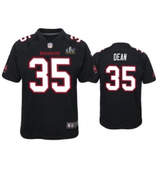Youth Jamel Dean Buccaneers Black Super Bowl Lv Game Fashion Jersey