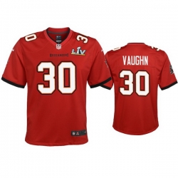 Youth Ke'Shawn Vaughn Buccaneers Red Super Bowl Lv Game Jersey