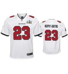 Youth Sean Murphy Bunting Buccaneers White Super Bowl Lv Game Jersey