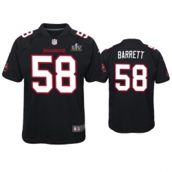 Youth Shaquil Barrett Buccaneers Black Super Bowl Lv Game Fashion Jersey
