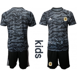 Kids Argentina Short Soccer Jerseys 003