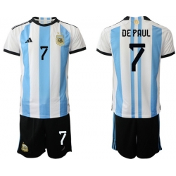Men FIFA 2022 Argentina Soccer Jersey 040