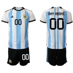 Men FIFA 2022 Argentina Soccer Jersey Customized II