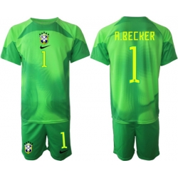 Men FIFA 2022 Brazil Soccer Jersey 002