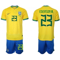 Men FIFA 2022 Brazil Soccer Jersey 013