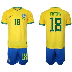 Men FIFA 2022 Brazil Soccer Jersey 017