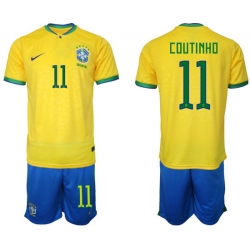 Men FIFA 2022 Brazil Soccer Jersey 021