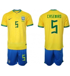Men FIFA 2022 Brazil Soccer Jersey 030