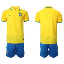 Men FIFA 2022 Brazil Soccer Jersey 068