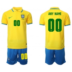 Men FIFA 2022 Brazil Soccer Jersey Customized 067