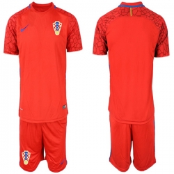 Mens Croatia Short Soccer Jerseys 030