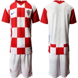 Mens Croatia Short Soccer Jerseys 033
